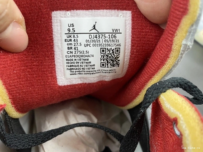 Rep Onekick Low DJ4375-106 Jordan White 2 SP Off-White Retro Red 0722